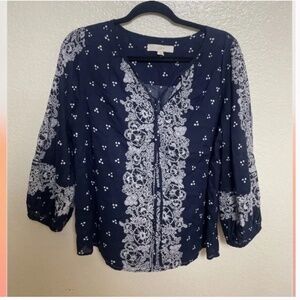 Peasant Blowsy Boho Peasant Hipster Hippie Art Chic Glam Business Casual Blouse